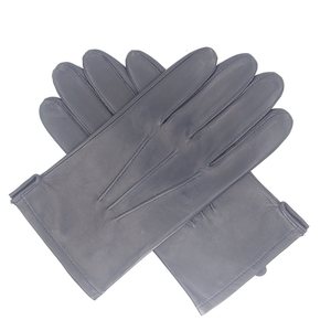 Mens Unlined Gloves in Lambskin - Dark Navy